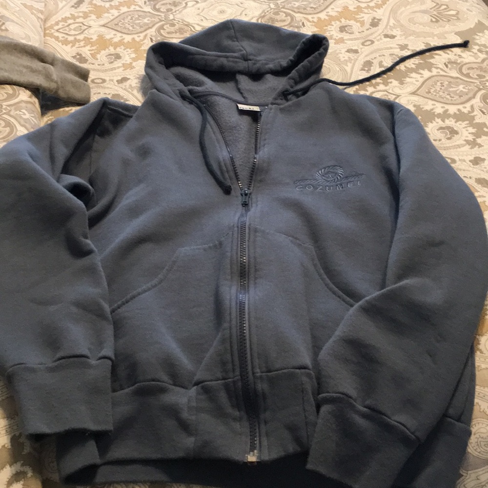 Blue sweat jacket from Cozumel. XL
